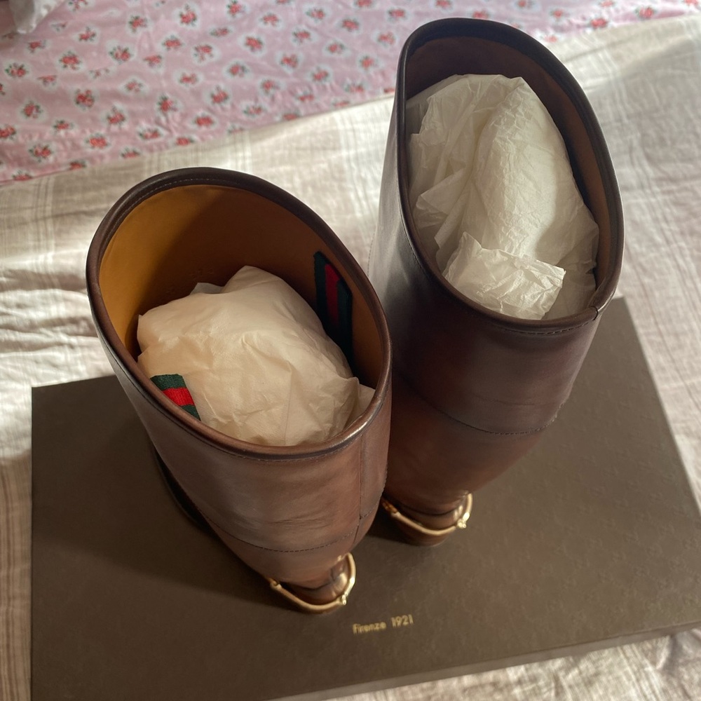 Gucci Riding Boots 37.5 - Picture 6 of 17